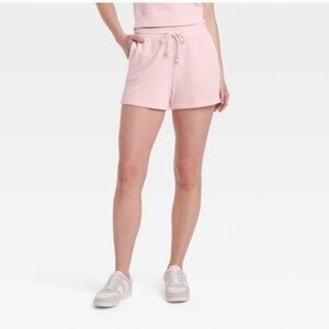 Universal Thread Women's Leisure Studio Mid-rise Pull-on Shorts. Light Pink XL